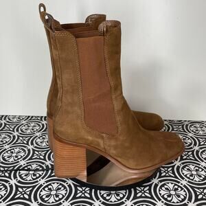 Steve Madden Women's Argent High Chelsea Booties Chestnut, 8.5